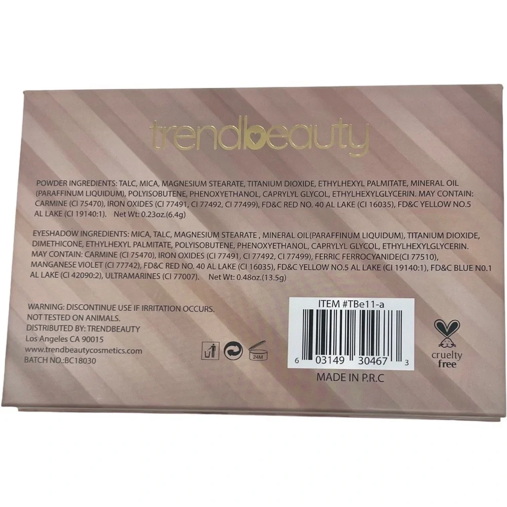 Trend Beauty Naturally Nude Eyeshadow Palette - Picture 6 of 8